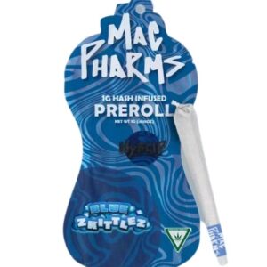 Mac Pharms Blue Zkittlez 1G Pre-Roll Infused